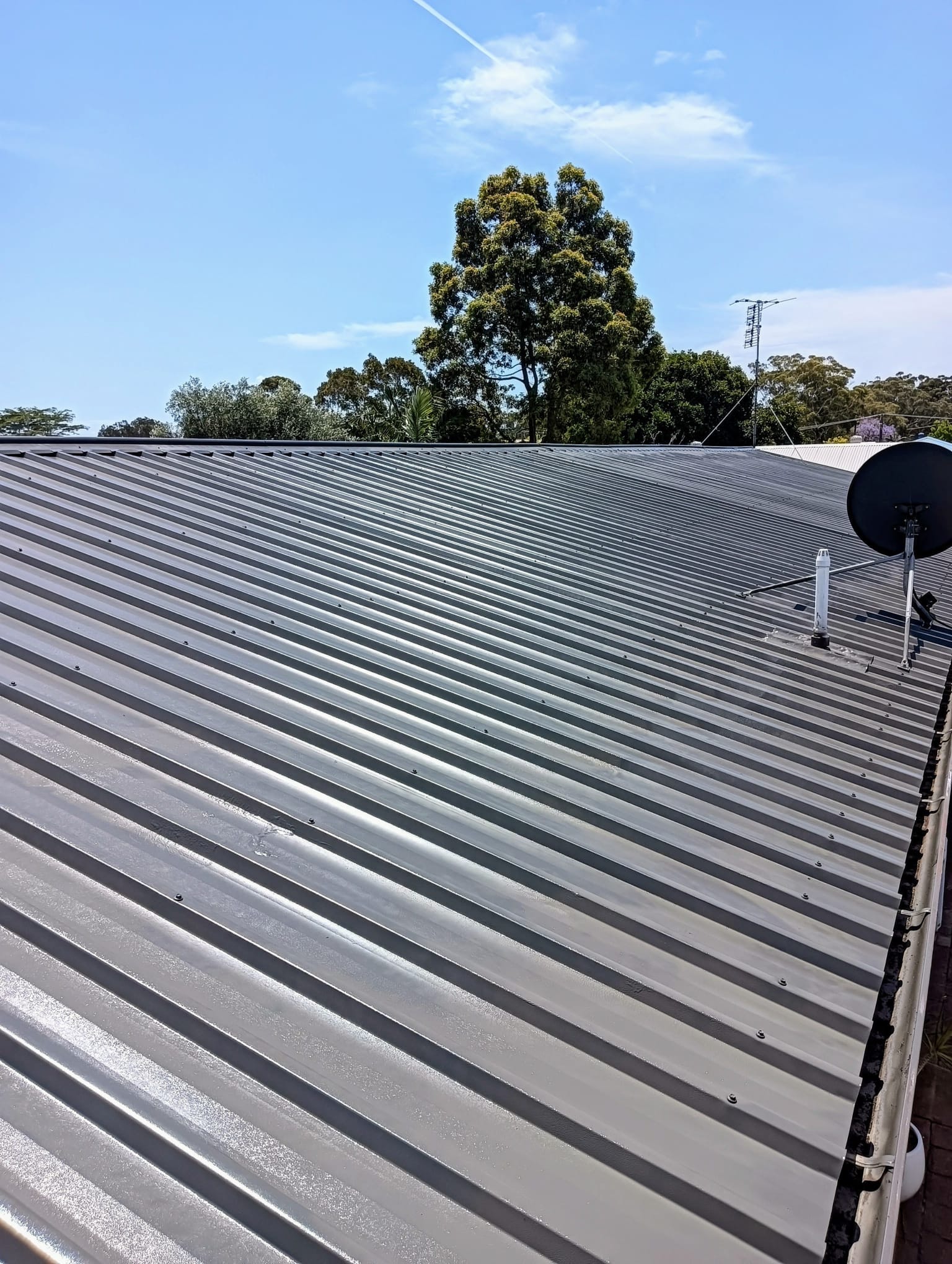 Roof painting job — Tom's Roof Painting Tasmania
